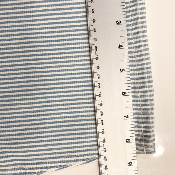 New OLD NAVY Extra High-Waisted Button-Fly Sky-Hi Straight Striped Jeans 26 - Picture 13 of 15